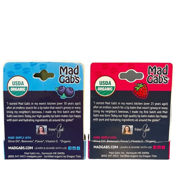 Mad Gab's Moose Smooch Lobstah Smooch Moisturizing Lip Balms (4 PCS) - Picture 3 of 5